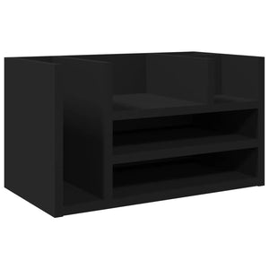 Schreibtisch Organizer Schwarz Holz