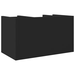Schreibtisch Organizer Schwarz Holz