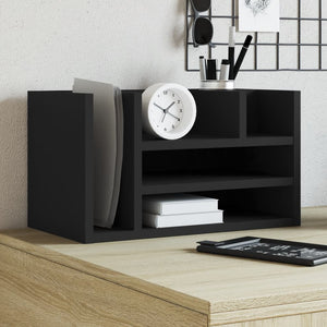 Schreibtisch Organizer Schwarz Holz