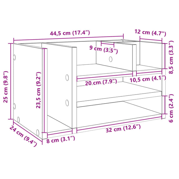 Schreibtisch Organizer Sonoma Eiche