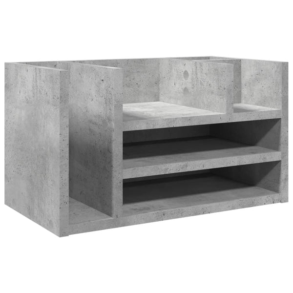 Schreibtisch-Organizer Betongrau