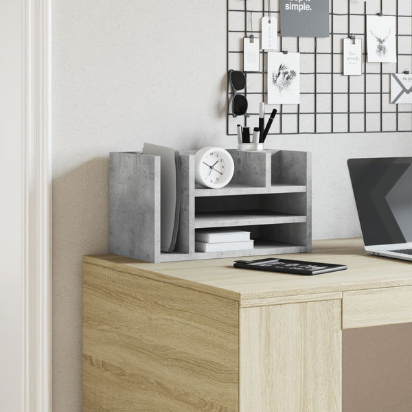 Schreibtisch-Organizer Betongrau