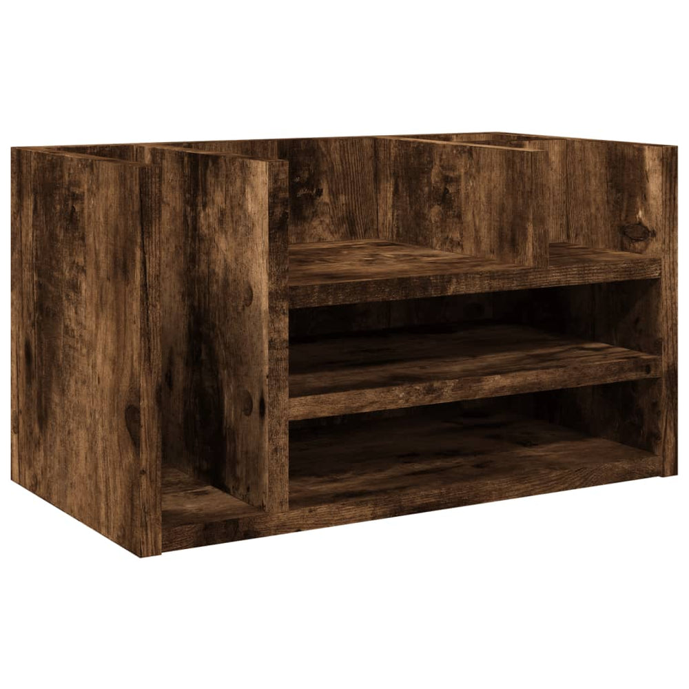 Schreibtisch Organizer Räuchereiche Holz