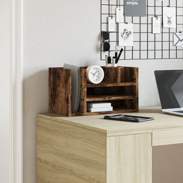 Schreibtisch Organizer Räuchereiche Holz