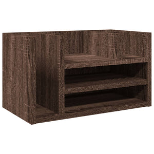 Schreibtisch-Organizer Braun Eiche
