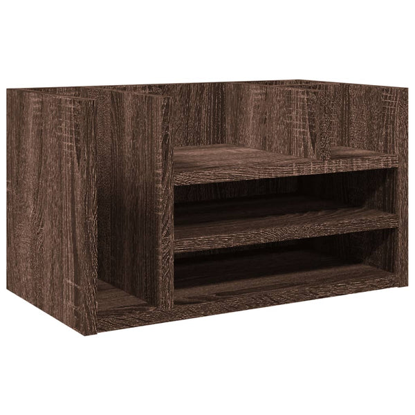 Schreibtisch-Organizer Braun Eiche