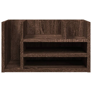 Schreibtisch-Organizer Braun Eiche