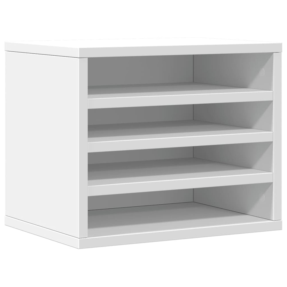 Schreibtisch Organizer Weiß Holz