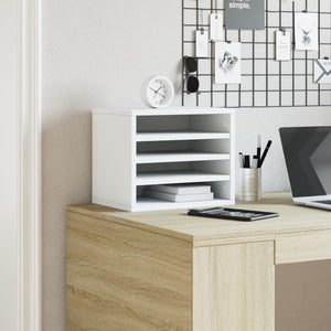 Schreibtisch Organizer Weiß Holz