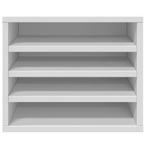 Schreibtisch Organizer Weiß Holz