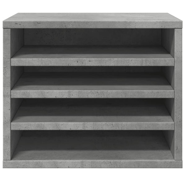 Schreibtisch Organizer Betongrau