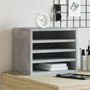 Schreibtisch Organizer Betongrau