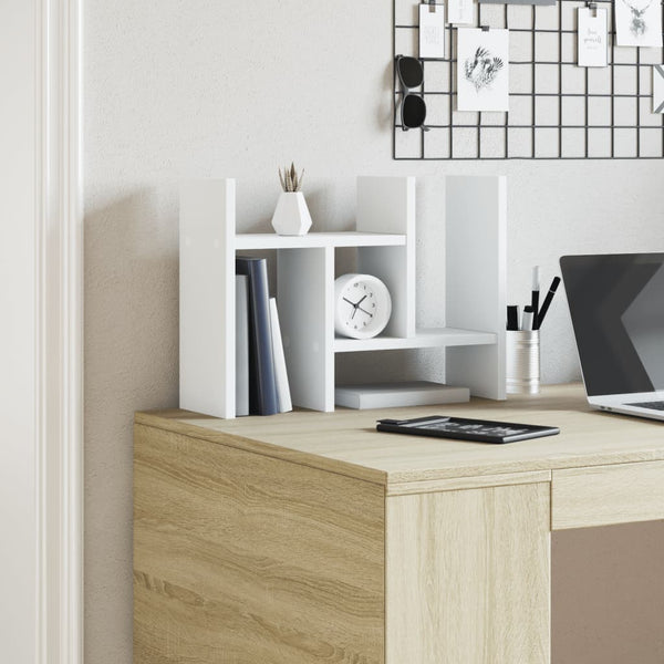Schreibtisch Organizer Weiß Holz
