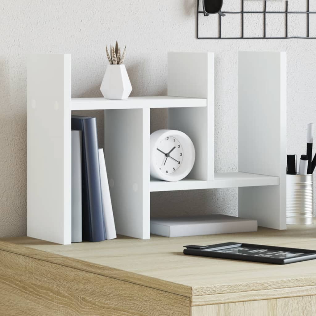 Schreibtisch Organizer Weiß Holz