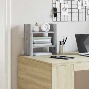 vidaXL Organiseur de bureau gris Sonoma 34,5x15,5x35,5 cm Aggloméré