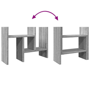 vidaXL Organiseur de bureau gris Sonoma 34,5x15,5x35,5 cm Aggloméré
