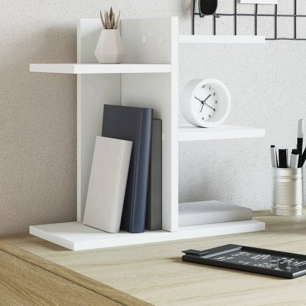Schreibtisch Organizer Weiß Holz