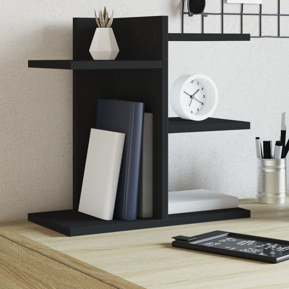 Schreibtisch Organizer Schwarz Holz