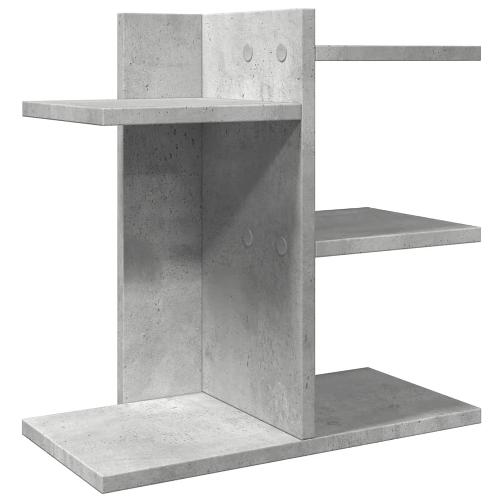 Schreibtisch-Organizer Betongrau Holz