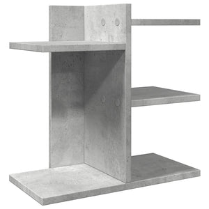 Schreibtisch-Organizer Betongrau Holz