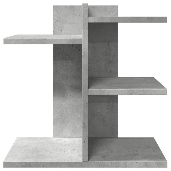 Schreibtisch-Organizer Betongrau Holz