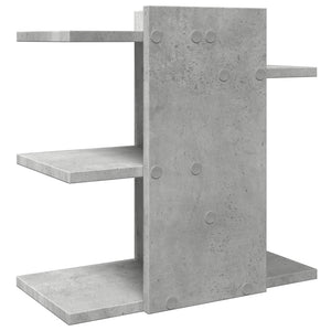 Schreibtisch-Organizer Betongrau Holz