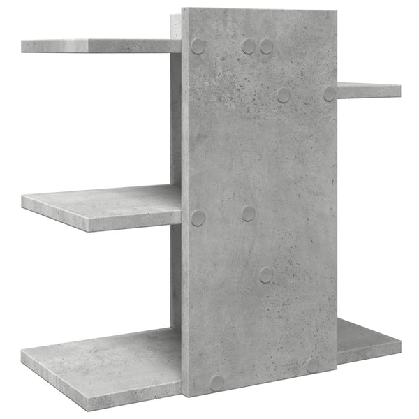 Schreibtisch-Organizer Betongrau Holz