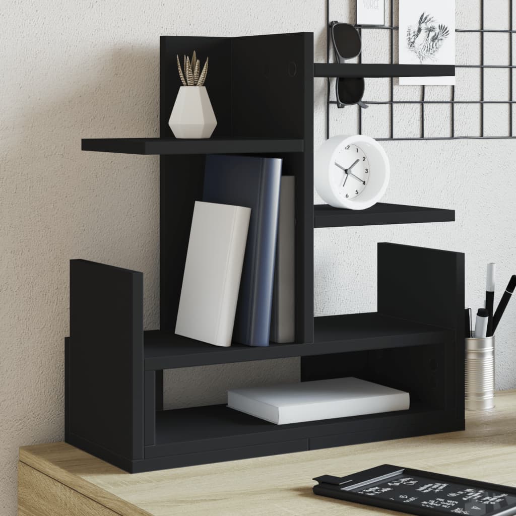Schreibtisch Organizer Schwarz Holz