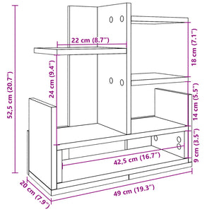 Schreibtisch Organizer Sonoma Eiche