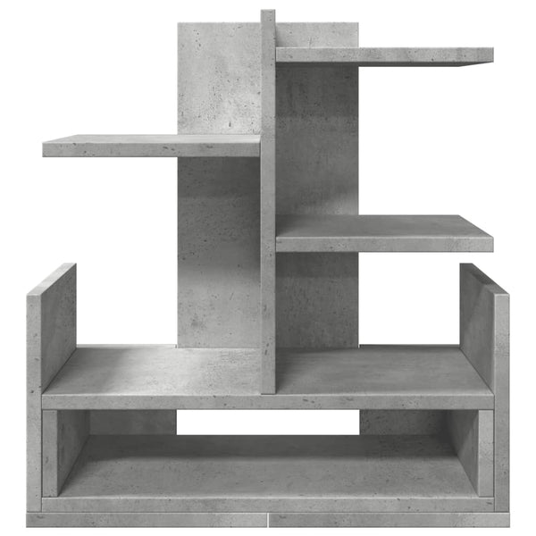 Schreibtisch-Organizer Betongrau Holz
