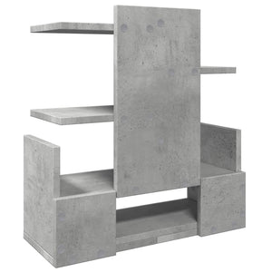 Schreibtisch-Organizer Betongrau Holz