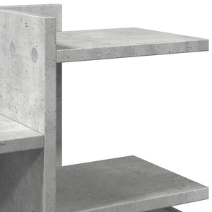 Schreibtisch-Organizer Betongrau Holz