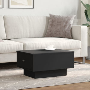 Schwarzer Couchtisch 60x45 cm