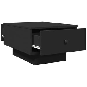 Schwarzer Couchtisch 60x45 cm
