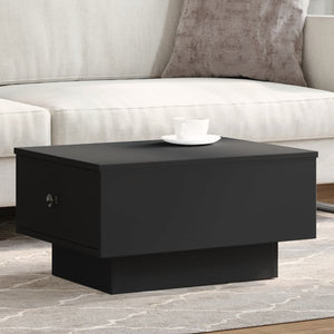 Schwarzer Couchtisch 60x45 cm
