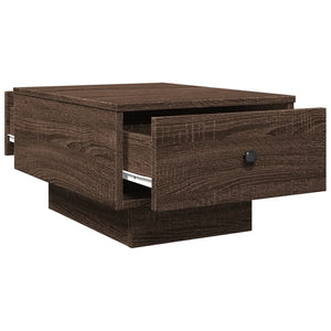 vidaXL Table basse marron aspect chêne 60x45x31 cm Bois d'ingénierie