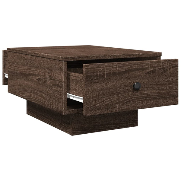 vidaXL Table basse marron aspect chêne 60x45x31 cm Bois d'ingénierie