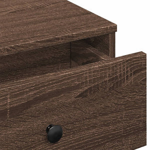 vidaXL Table basse marron aspect chêne 60x45x31 cm Bois d'ingénierie
