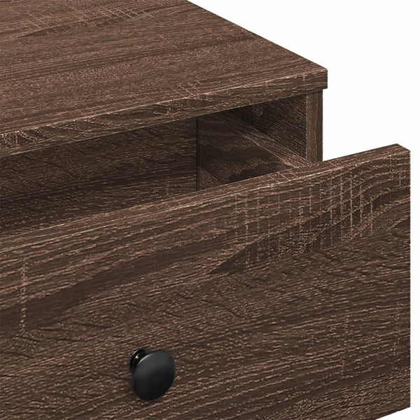 vidaXL Table basse marron aspect chêne 60x45x31 cm Bois d'ingénierie
