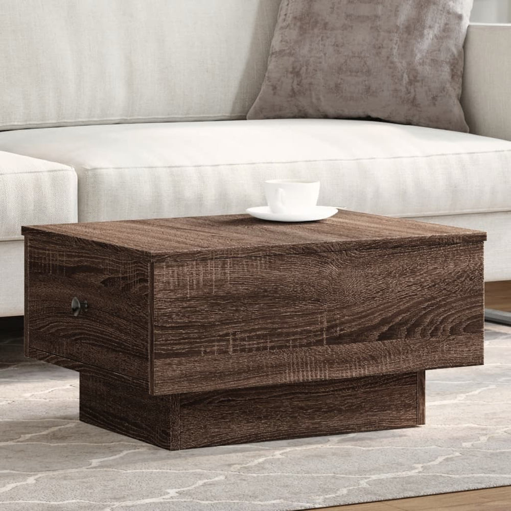 vidaXL Coffee Table Brown Oak-look 60x45x31 cm Engineered Wood