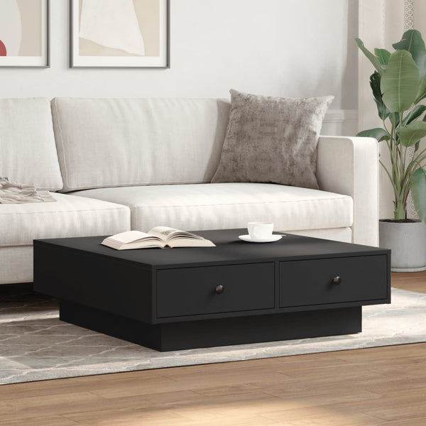 Schwarzer Couchtisch 90x90 cm