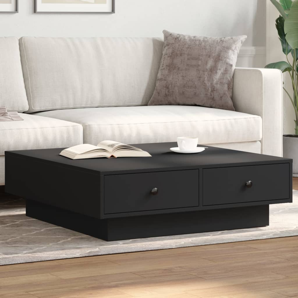 Schwarzer Couchtisch 90x90 cm