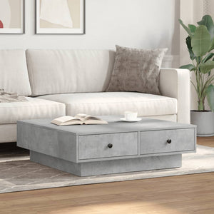 Betongrauer Couchtisch 90x90 cm