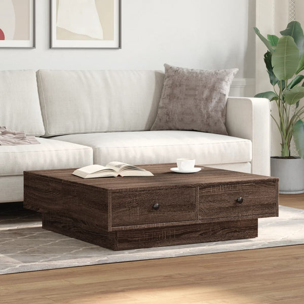 Couchtisch Braun Eichenoptik 90x90 cm