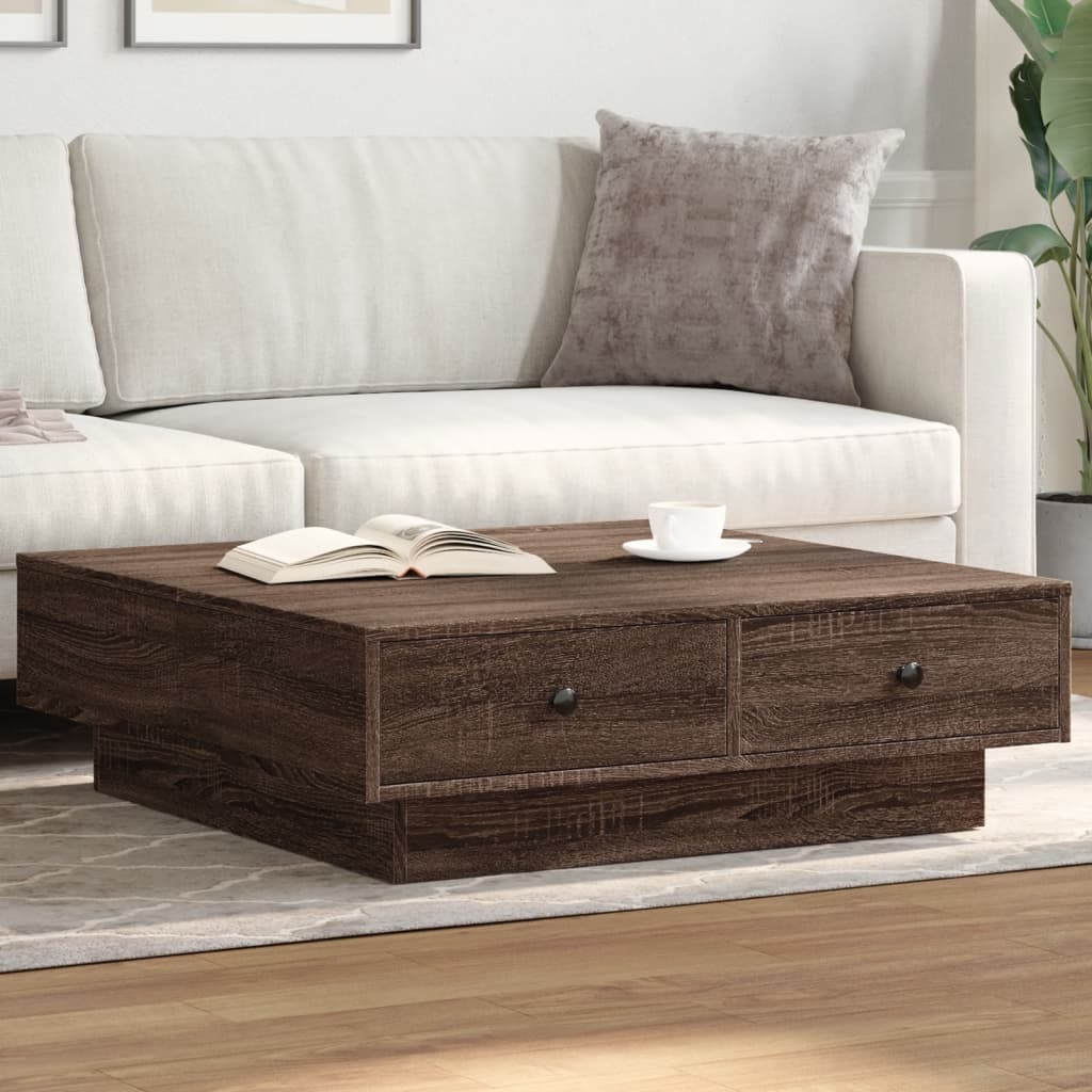 Couchtisch Braun Eichenoptik 90x90 cm