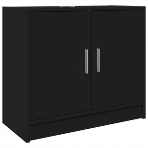Waschbeckenunterschrank Schwarz 63x29x55 cm