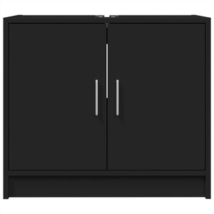 Waschbeckenunterschrank Schwarz 63x29x55 cm