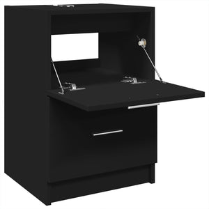 Waschbeckenunterschrank Schwarz 40x37x59 cm