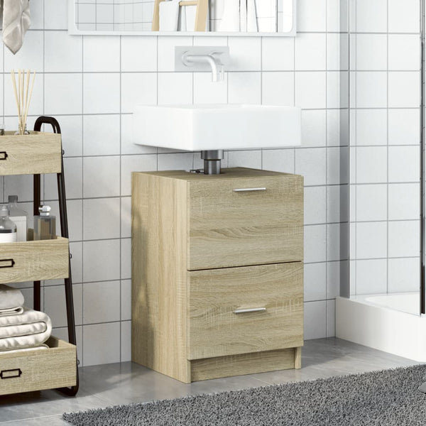 Waschbeckenunterschrank Sonoma-Eiche 40 cm