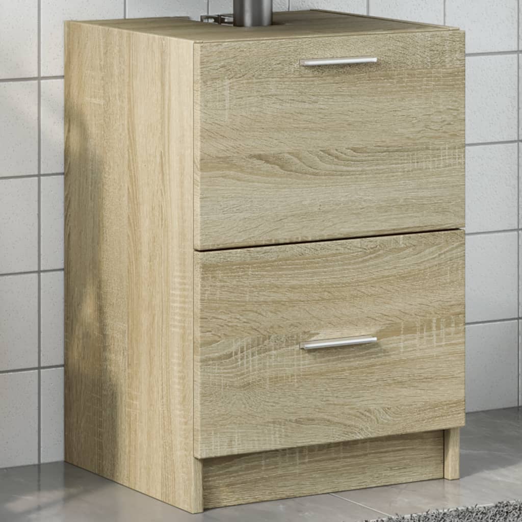 Waschbeckenunterschrank Sonoma-Eiche 40 cm